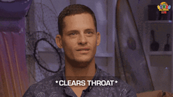 Disappointed Man Clears Throat Ahem GIF