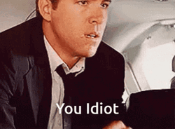 Disappointed Ryan Reynolds You Idiot  GIF
