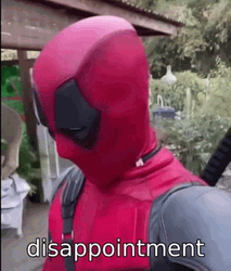 Disappointment Deadpool Face Zoom GIF