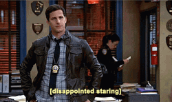 Disappointment Disappointed Staring Andy Samberg GIF