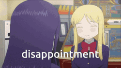 Disappointment Hi Score Anime Sad Girl GIF