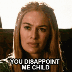 Disappointment You Disappoint Me Child Lena Headey GIF