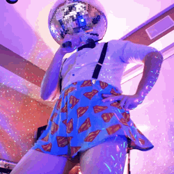 Disco Ball Head Dancing Superman Boxers GIF