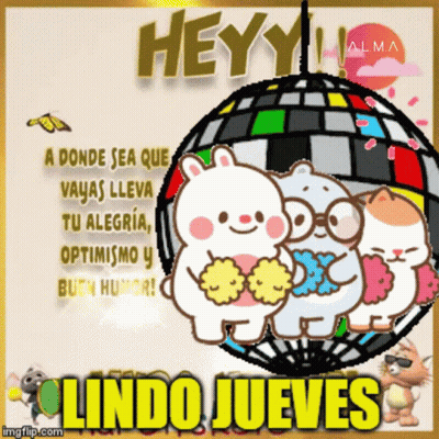Disco Ball Heyy Lindo Jueves GIF
