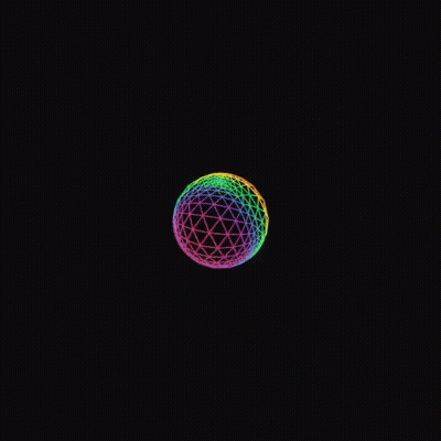Disco Ball In Swirl Of Colorful Confetti GIF