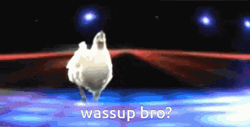 Disco Dancing Chicken Wazzup Bro GIF