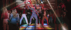 Disco Dancing Guys Humping Dancefloor GIF