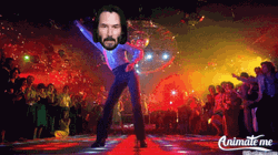 Disco Dancing Keanu Reeves Face Swap GIF