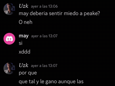 Discord Conversation Peake Vs Uzk GIF