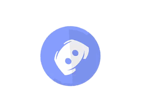 Discord Logo Blue Circle Sticker