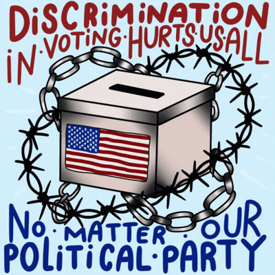 Discrimination In Voting Hurts Us All No Matter Our Political Party GIF