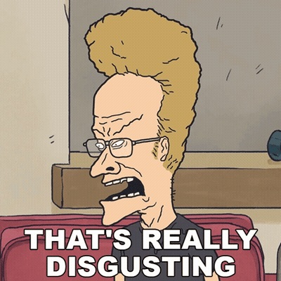 Disgusted Man With Glasses GIF