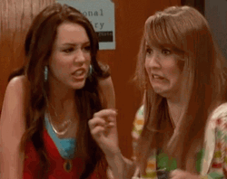 Disgusting Miley Cyrus And Emily Osment GIF