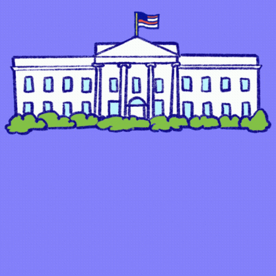 Disinfecting Service Truck Parked In Front Of White House GIF