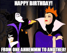 Disney Birthday Greeting Evil Queen Snow White