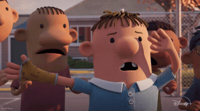 Disney Cartoon Character With Cast On Arm Surrounded By Others GIF