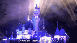 Disney Castle Happy Birthday GIF