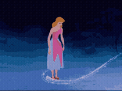 Disney Cinderella Pixel Art GIF
