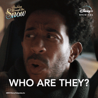 Disney Dash Through the Snow Poster Asking Who Are They