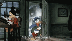 Disney Donald Duck Merry Christmas Greeting GIF