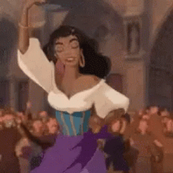 Disney Esmeralda Thank You Bow GIF