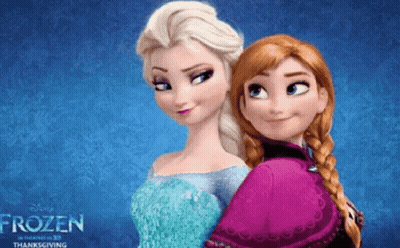 Disney Frozen Poster Elsa And Anna GIF