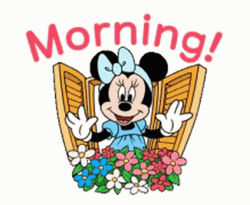 Disney Good Morning Minnie Mouse Winking GIF