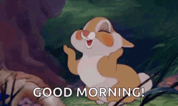 Disney Good Morning Miss Bunny Cute Cheeks GIF