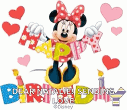 Disney Happy Birthday Banner GIF