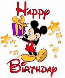 Disney Happy Birthday Gift Stars Mickey Mouse