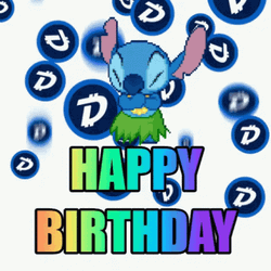 Disney Happy Birthday Stitch GIF