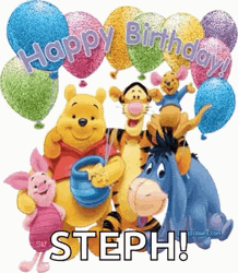 Disney Happy Birthday Winnie The Pooh GIF