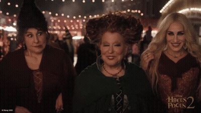 Disney Hocus Pocus 2 Poster Three Women GIF