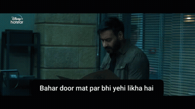 Disney Hotstar Ad Man Reading Paper GIF