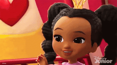 Disney Junior Doll Smiling With Tiara GIF