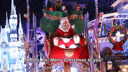 Disney Land Santa Claus Christmas Parade GIF