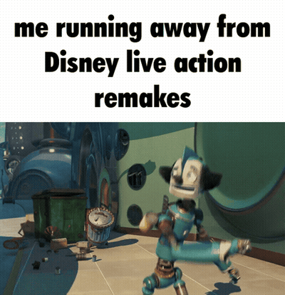 Disney Live Action Remake With Robot GIF