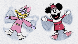 Disney Minnie Mouse Daisy Duck Happy Christmas GIF