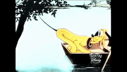 Disney Pluto Mickey Mouse Fishing GIF