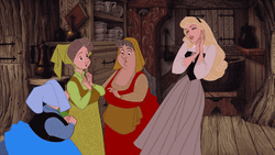 Disney Princess Aurora Dancing With Fairy Godmother