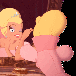 Disney Princess Putting Mascara