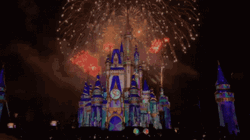 Disney World Cool Fireworks Display GIF