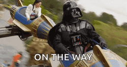 Disney World Darth Vader On The Way GIF