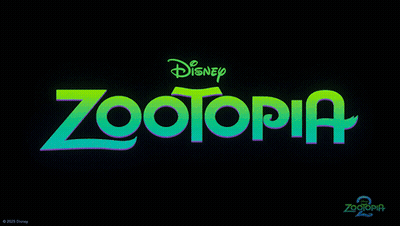 Disney Zootopia Logo With Blue Snake GIF