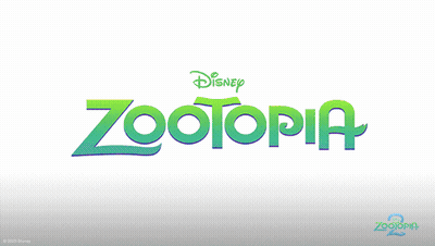 Disney Zootopia Logo With Blue Wave GIF