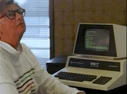 Displeased Granny Bangs Head Against Wall GIF