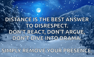 Distance Is The Best Response GIF