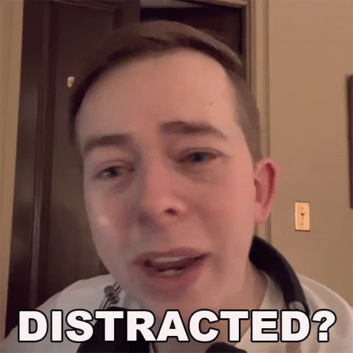Distracted Chris Turner GIF