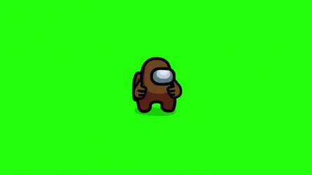 Distraction Dance Among Us Brown GIF