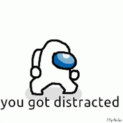 Distraction Dance Among Us White GIF
